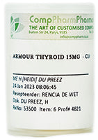 Armour Thyroid 15mg